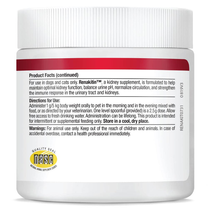 HEALTHY PETS HealthyPets Renakitin Dogs & Cats - Nutritional Supplement Enhance Renal Function Normal Urine pH, Circulation, Immune System, Urinary Tract - Kidney Support - 180 gm, Red (RENAKIT0731) - BeesActive Australia