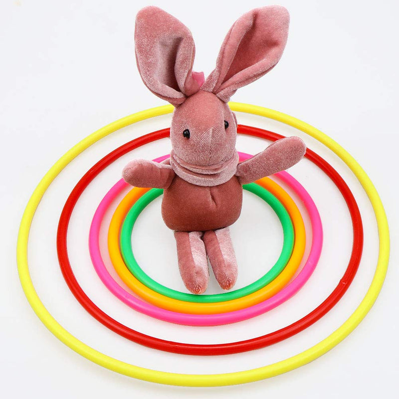 [AUSTRALIA] - Hysagtek Plastic Toss Rings Carnival Rings for Kids Fun Target Toys, Quoits Ring Toss Game, Party Favor Games, Multicolor (21 Pcs 5 Sizes) 
