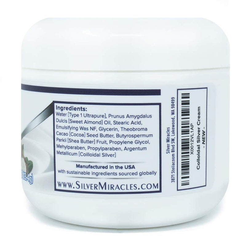 Colloidal Silver Cream - 4oz - BeesActive Australia