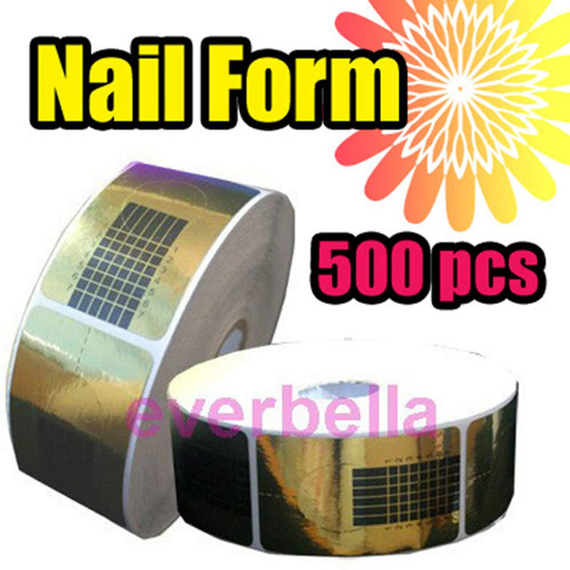 500 PC Nail Art UV French Gel Nail Forms Tips Extension - BeesActive Australia