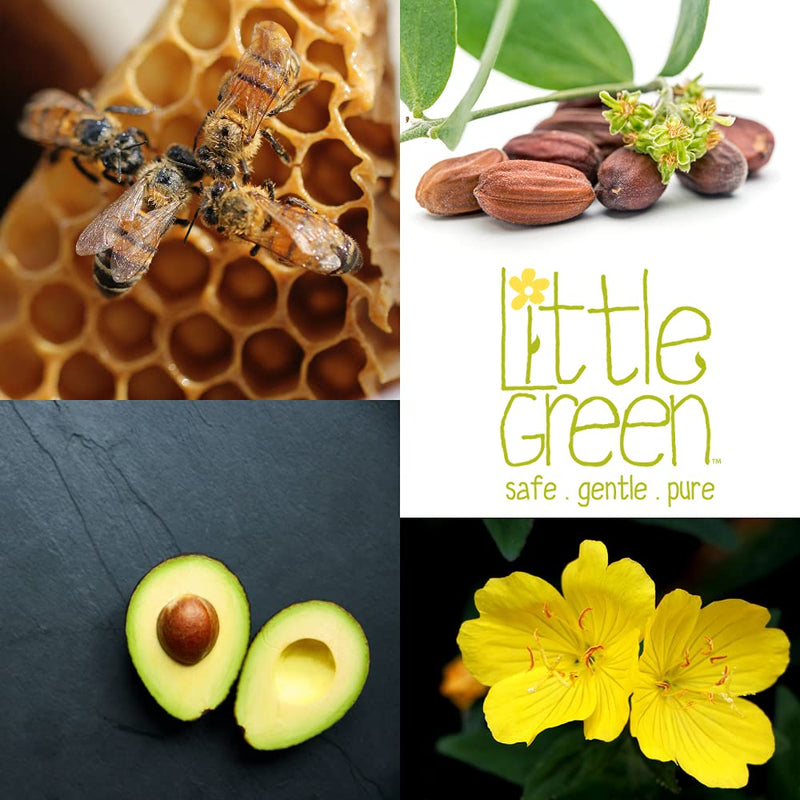 Little Green Soothing Balm. Evening Primrose Oil, Avocado Oil, Jojoba, and Vitamin E, Moisturize and Reduce Inflammation. Soothes Symptoms of Dry Skin and Eczema. For Hands, Cheeks, Lip Balm! .45 Oz. - BeesActive Australia
