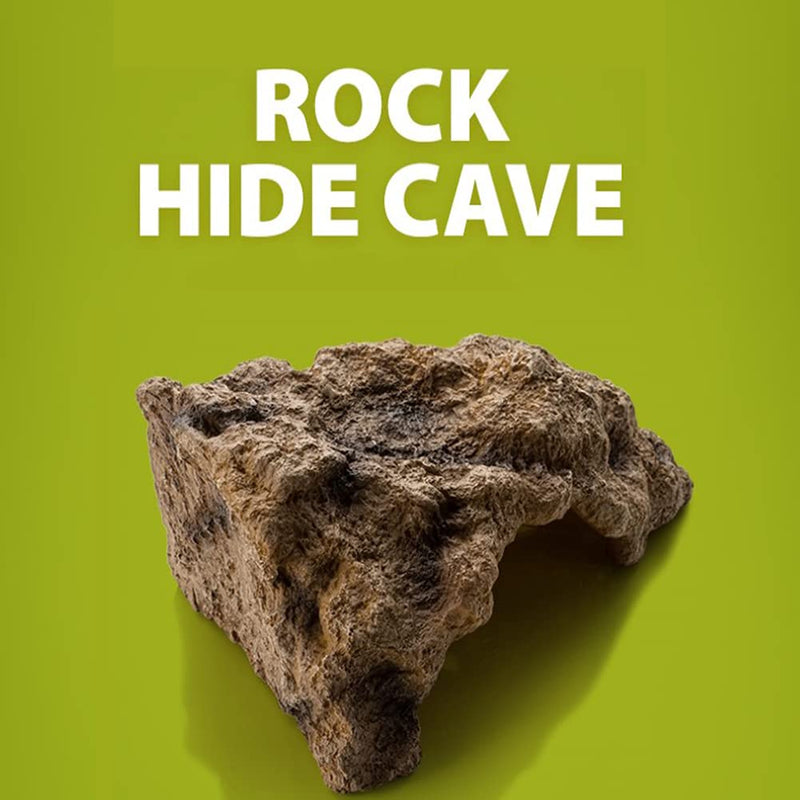 Aufeeky Reptile Hide Reptile Hides and Caves High Simulation Corner Stone Terrarium Décor Accessories Hideout for Snake Leopard Gecko Bearded Dragon Turtle Ball Python Lizard Frog Geckos Hermit Crab L - BeesActive Australia