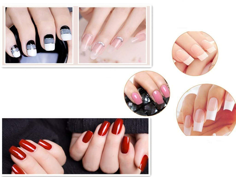Aoshang 7Pcs Uv Gel Nail Brush, Poly Extension Gel Brush, Nail Art Tips Builder Brush Nail Painting Brush Pen Set(No.2/4/6/8/10/12/14) - BeesActive Australia