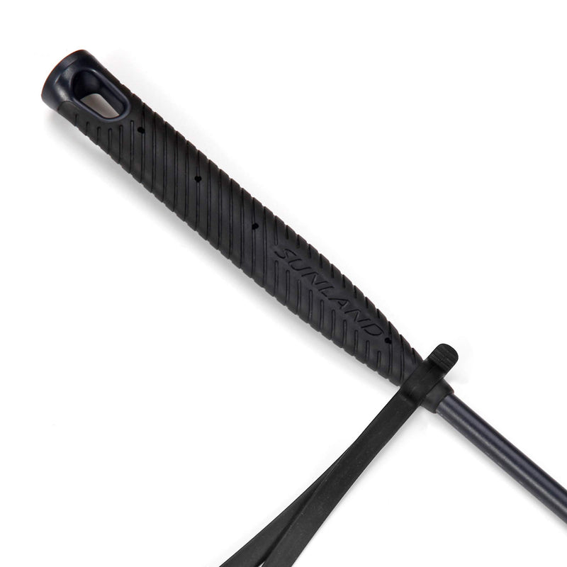 [AUSTRALIA] - SUNLAND Horse Riding Crop Jump Bat Non-Slip Dressage Crop 23" with Double Slapper 