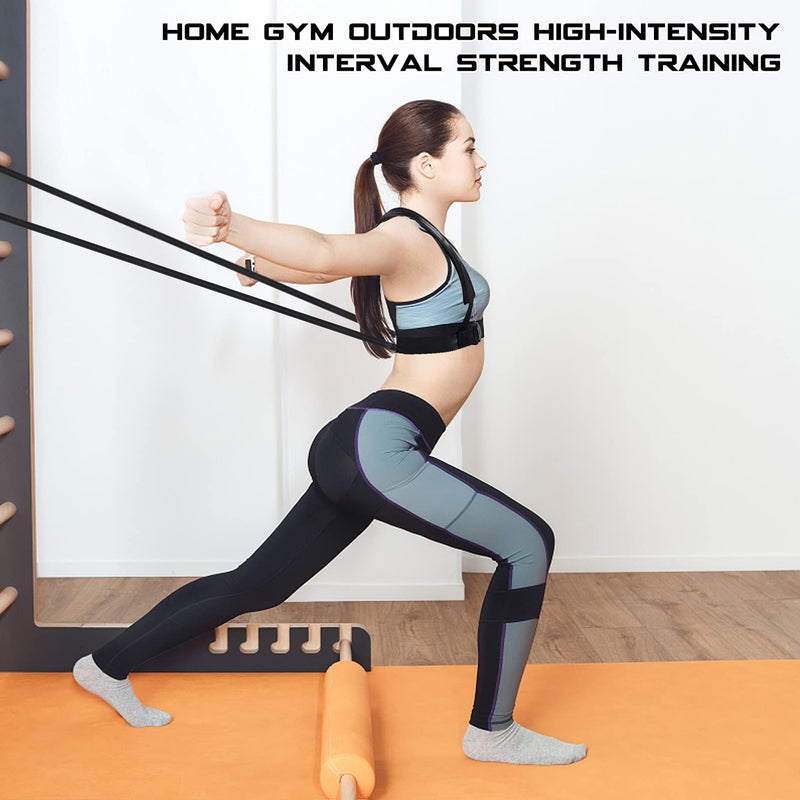 CLISPEED Fitness Sled Harness Workout Harness Exercise Speed Trainer with Pull Strap for Resistance Training - BeesActive Australia