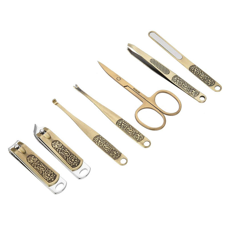 Professional manicure set, manicure and scissor nail scissors genuine leather case set travel manicure kit - BeesActive Australia