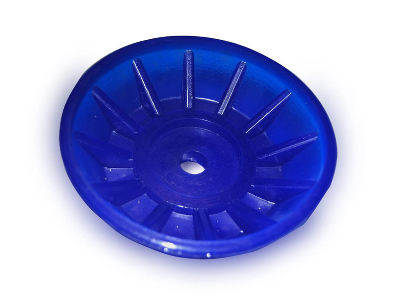 COLOFULWAY 3" Boat Trailer Bow Bell Roller Assembly with 1/2" Shaft fits 3" Bracket, Poly Blue - BeesActive Australia
