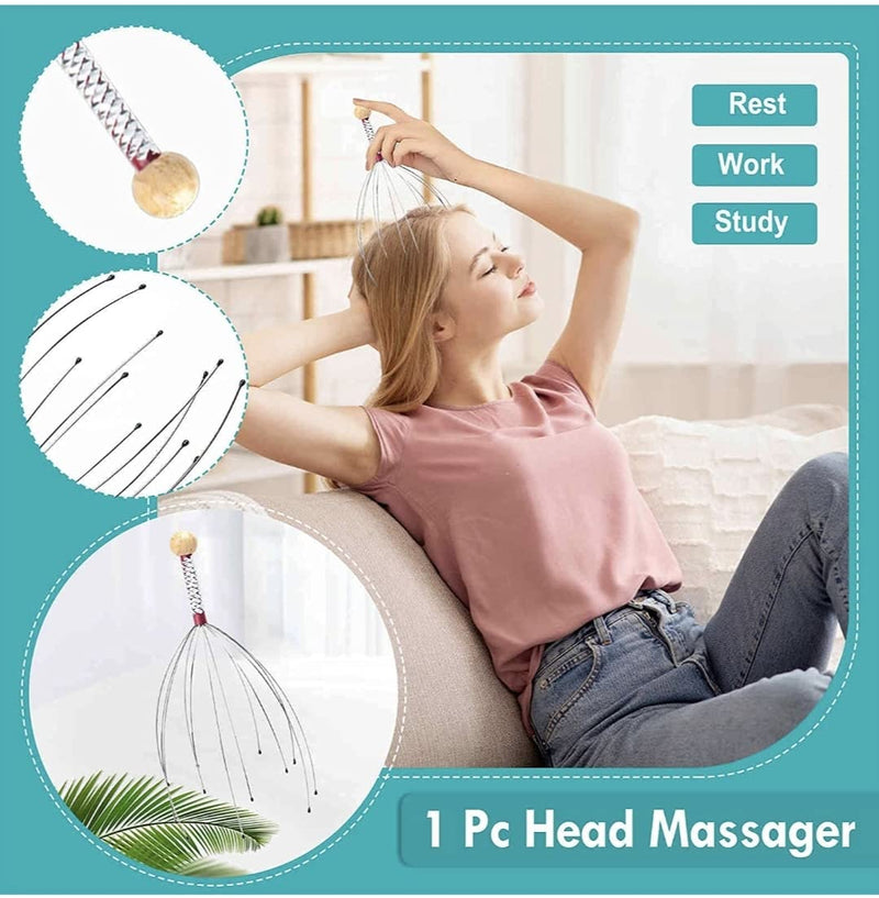 Scalp Massagers, Handheld Head Massage Tingler, Scratcher for Deep Relaxation, Hair Stimulation and Stress Relief - BeesActive Australia