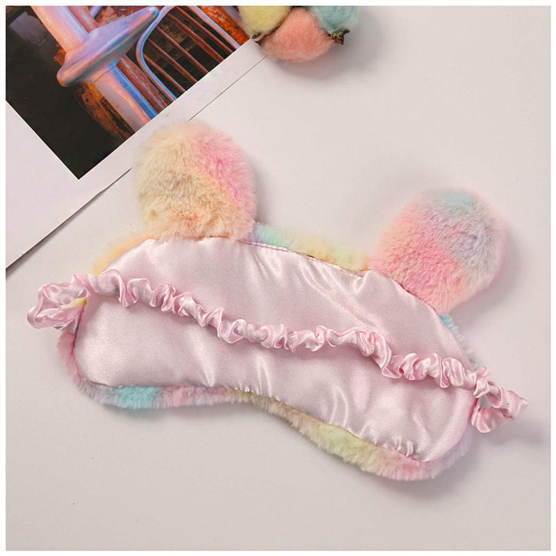 Surkat 2 PCS Animal Eye Mask Plush Eyeshade Eye Cover for Adult Women Kid - BeesActive Australia