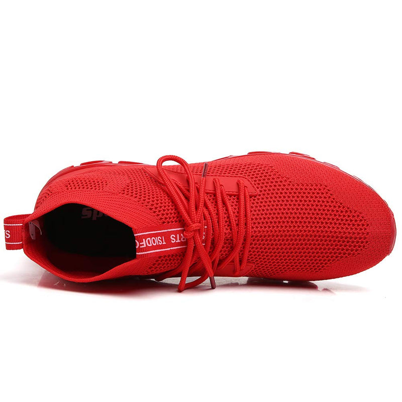 TSIODFO Men's Sneakers Sport Running Athletic Tennis Walking Shoes 11 Red 8827 - BeesActive Australia