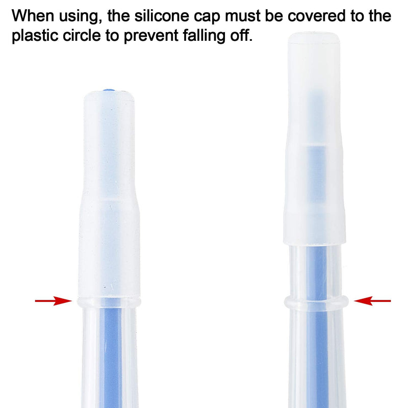 PAGOW Pet Medicine Feeder, Silicone Syringe Cat Dog Puppy Pill Dispenser Suit with Soft Tips, Pet Cat Dog Puppy Pill Tablet Versus Control Rods(Blue) 2pcs * Blue - BeesActive Australia
