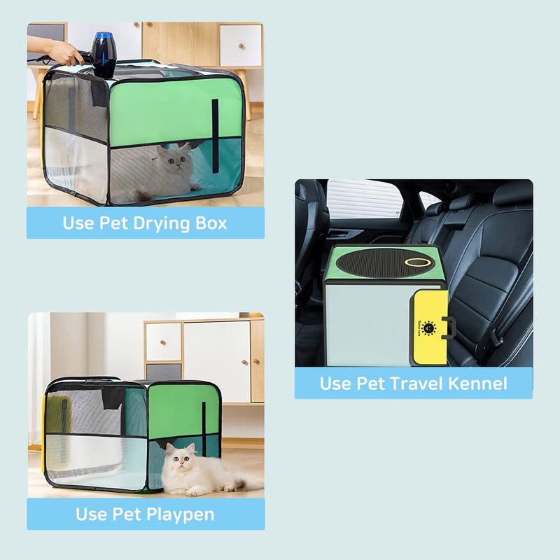 Shinecom Pet Drying Box Portable Foldable Pet Dry Room Pet Hair Dryer Clean Grooming House Dryer Cage for Cats/Dogs - BeesActive Australia