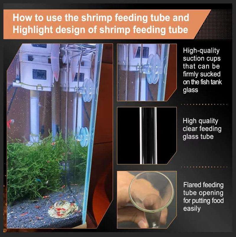 Shrimp Feeding Tube with Feeding Bowl and Dish，Shrimp Feeding Dish with Suction Cup，Tube Cleaning Brush，Shrimp Feeder with Bulb，Feeding Ring，Aquarium Feeding clamp,Aquarium net - BeesActive Australia