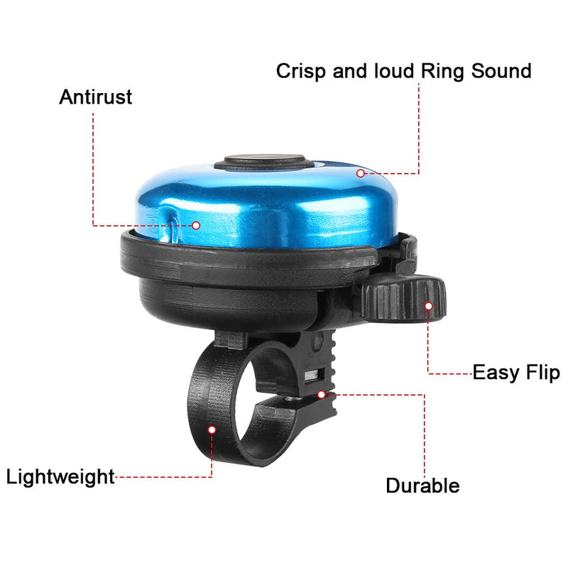 Accmor Classic Bike Bell, Aluminum Classical Bicycle Bell, Loud Crisp Clear Sound Bicycle Mountain Road Bike Bell for Adults Kids - BeesActive Australia