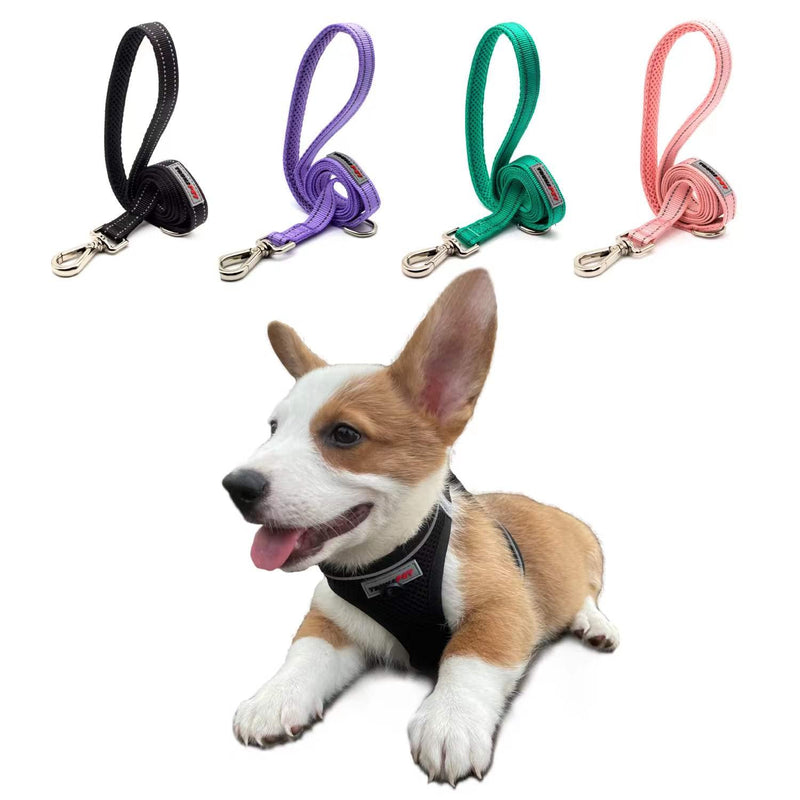 TRUKSPET Dog Harness and Leash Set,Step in no Pull Dog Harness Adjustable Reflective Padded Mesh Fabric Dog Vest for Extra-Small/Small Medium Dogs and Cats M:(Neck:12''-13.5'',Chest:6''-18') Pink - BeesActive Australia