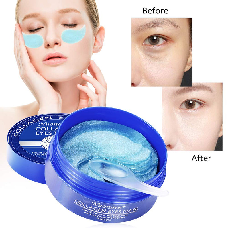 Under Eye Mask, Collagen Eye Mask, Under Eye Patches, Eye Pads, Anti Aging Eye Patches with Collagen, For Brightens & Reducing Wrinkles, Dark Circles, Eye Bags and Puffiness/30 Pairs - BeesActive Australia