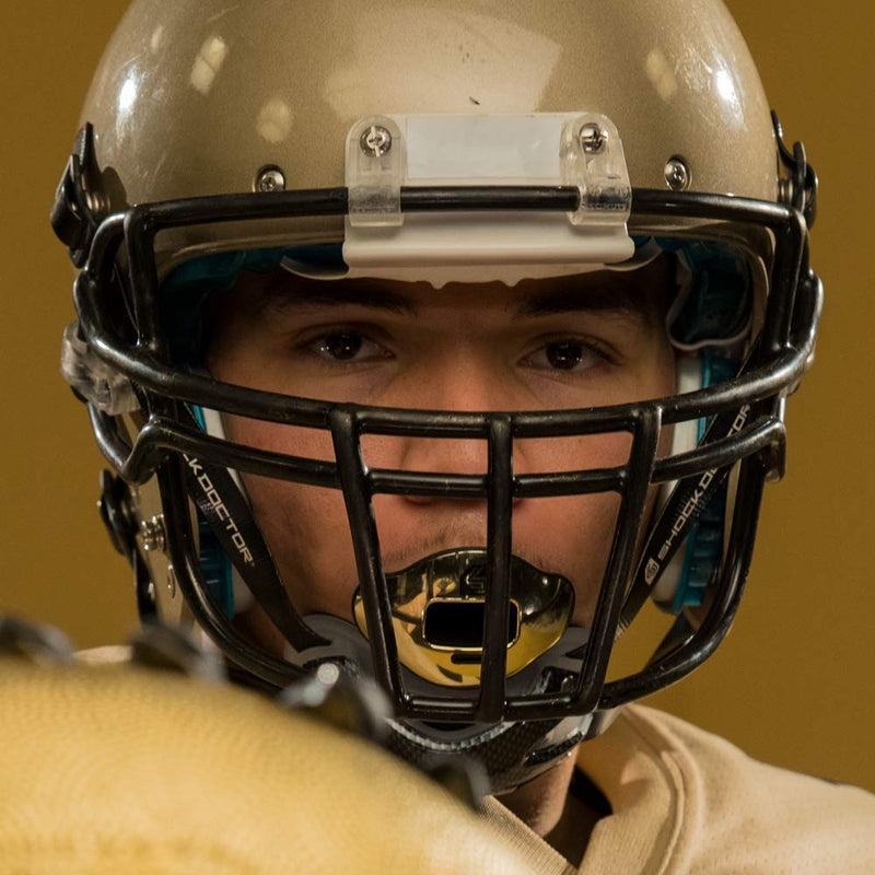 Shock Doctor Max Airflow 2.0 Lip Guard / Mouth Guard. Football Mouthguard 3500. For Youth and Adults OSFA. Breathable Wide Opening Mouthpiece. Helmet Strap Included Royal - BeesActive Australia