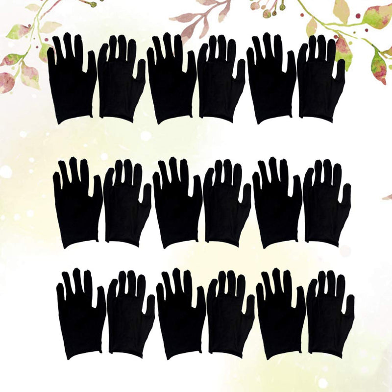 HEALLILY 12 Pairs Working Gloves Cotton Gloves Reusable Cleaning Gloves Adults Protective Gloves Labor Supply for Industrial Labor Gardening Black L - BeesActive Australia