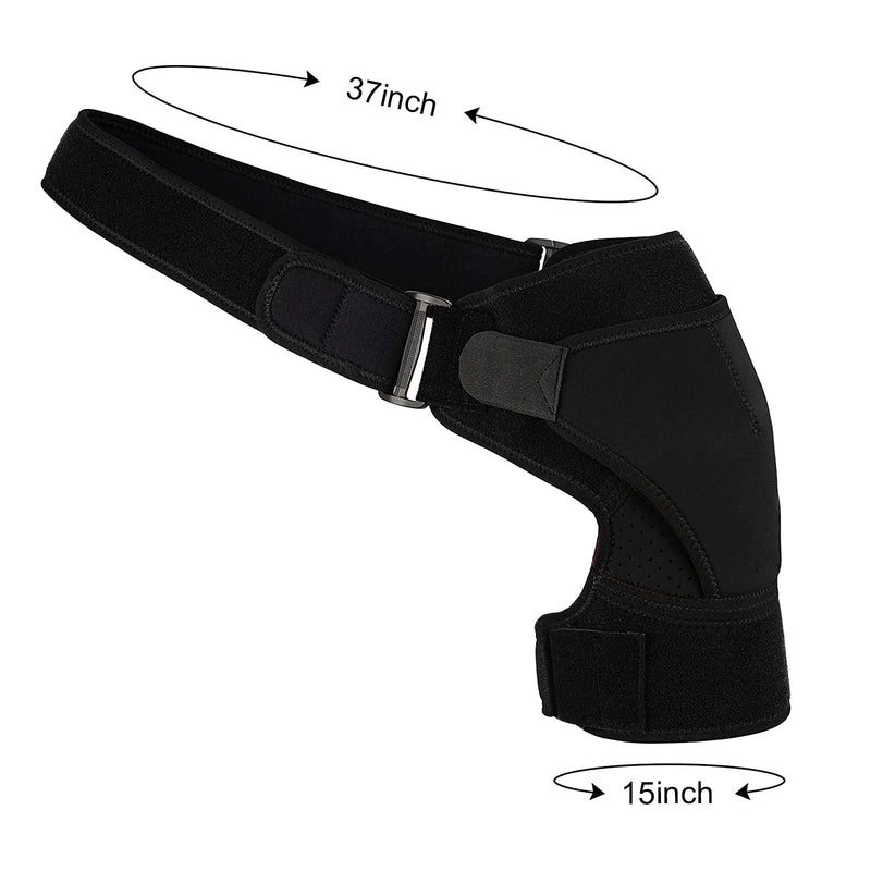 Shoulder Brace for Men and Women, Reusable Shoulder Ice Pack Wrap Adjustable Shoulder Strap Sling Compression Sleeve Stability Support for Arms Tendonitis, Dislocation, Left and Right Rotator Cuff Arm Joint Pain Relief- Hot/Cold Therapy Cool Gel Wrap - BeesActive Australia