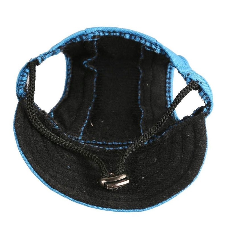 Haikaji Dog Hat,Dog Sunscreen Hat Baseball Cap Outdoor Sports Hat with Ear Holes Chin Strap Adjustable Hat for Small and Medium Dog Large Dogs Blue - BeesActive Australia