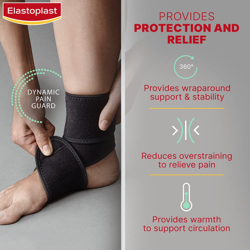 Elastoplast Protective Adjustable Ankle Support, Ankle Support Brace for Ligament Damage, Achilles Heel, Tendonitis, Sprains, Strains and Weak/Inured Ankles, Medical-Grade Anke Brace for Women and Men - BeesActive Australia