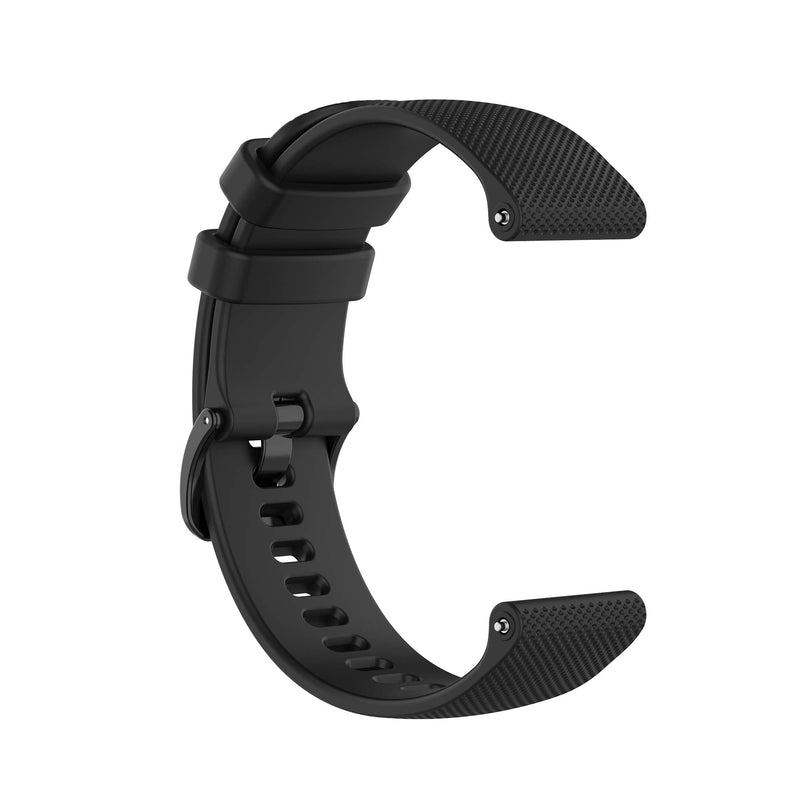 Bands Compatible with Garmin Venu Sq/Venu Sq Music Band Silicone Quick Release Straps 20MM Replacement Wristband (Black) Black - BeesActive Australia