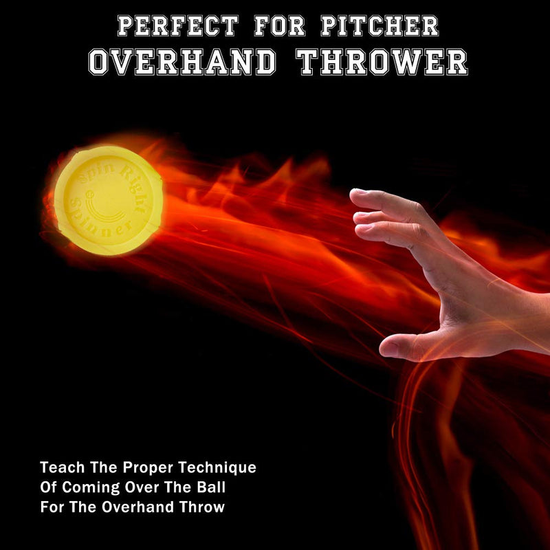 Spin Right Softball Spinner Fastpitch for Pitcher Overhand Thrower Training Aid Equipment, Perfect for Pitching & Throwing, Used at Top Collegiate Programs, 1 Pack - BeesActive Australia