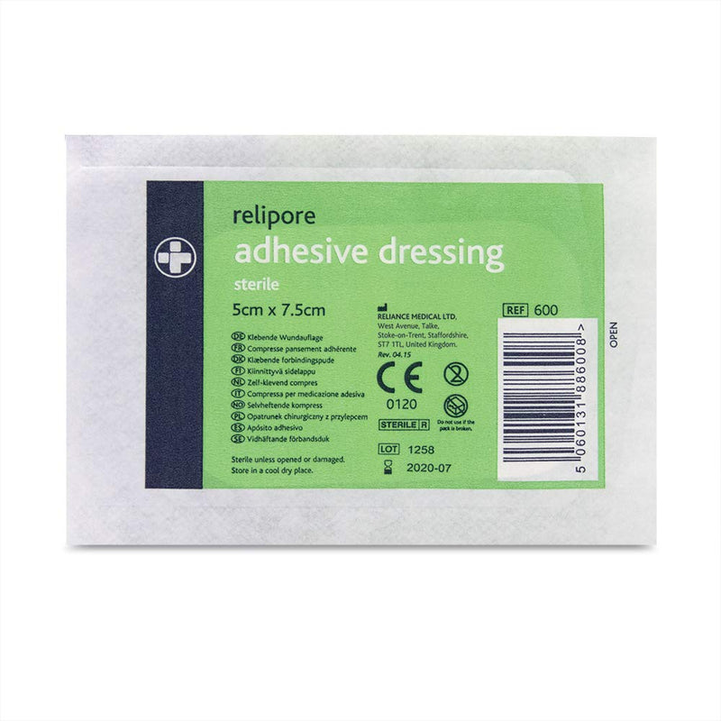 Relipore REL600 Sterile Dressing, 5 cm W x 7.5 cm L (Pack of 50) 50 Count (Pack of 1) - BeesActive Australia
