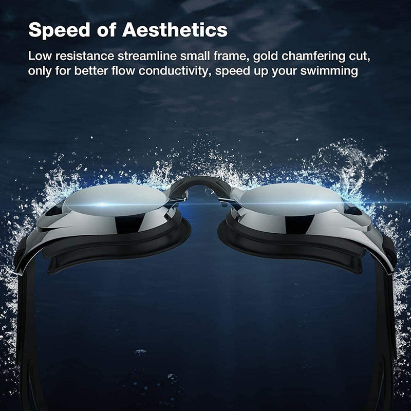 ZIONOR G8 Adult Swim Goggles with C1 Swim Cap for Long hair - BeesActive Australia