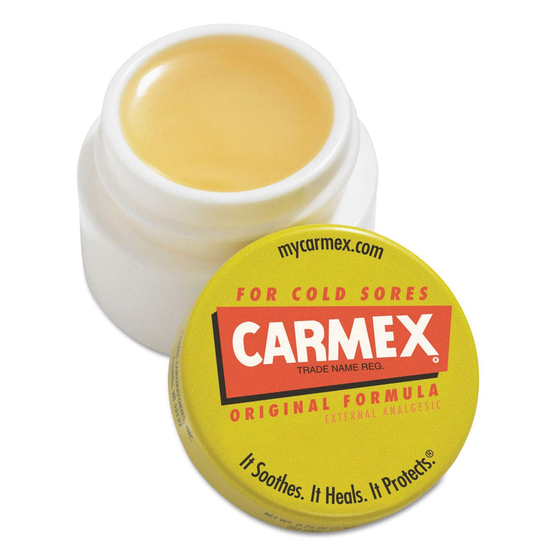 Carmex Moisturizing Lip Balm, Original Flavor, 0.25 oz Jar, 12/Box (LIL62458) - BeesActive Australia