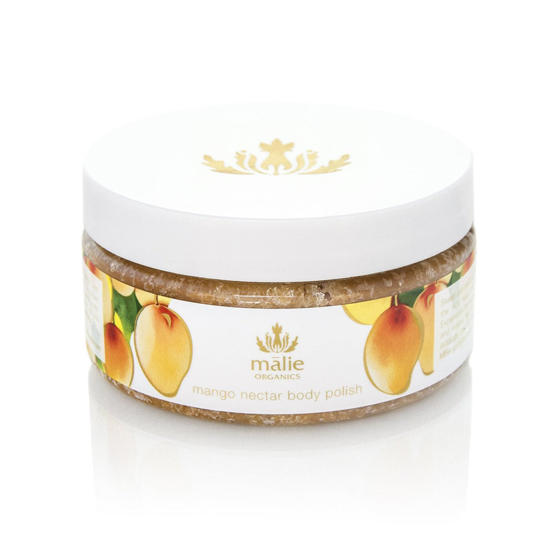 Malie Organics' All Natural Exfoliating Organic Body Polish to Exfoliate, Nourish, Moisturize and Hydrate Your Skin. 8 Fl Oz Mango Nectar 0.58 Pound - BeesActive Australia
