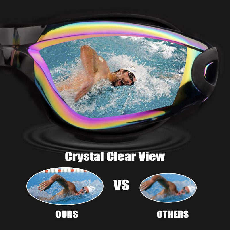 Vorshape Swim Goggles Pack of 2 Swimming Goggle No Leaking Anti Fog UV Aqua & Black Pink - BeesActive Australia