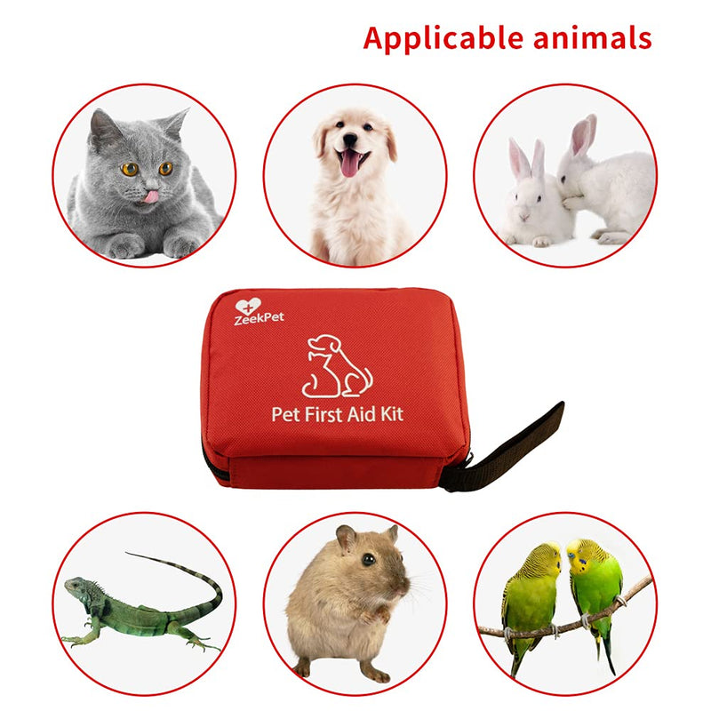 Pet First Aid Kit ZeekPet Medical Bag for Dogs and Cats Trauma Kit with Self Adhering Bandage , Styptic Pencil, Onitment, Pill Box, Emergency Blanket Perfect Survival Kit for Traveling with Your Pet First Aid Kit And Styptic Pencil - BeesActive Australia