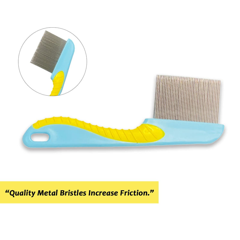 1 x Long Metal Nit Hair Comb Remove Head Lice and Eggs Effectively with Handle S&S PRODUCTS - BeesActive Australia