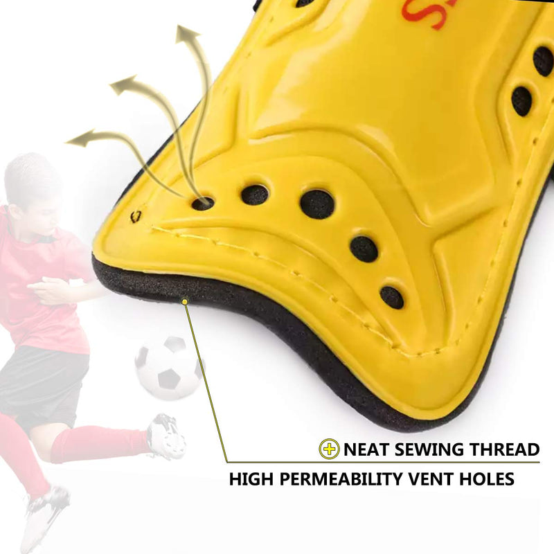 Ralleyfun Youth Soccer Shin Guards for Kids Child Calf Protective Gear Soccer Equipment Soccer Shin Pads Calf Sleeves Protection for Boys Girls Kids Youth Toddler Children Teenagers Adult Green S 3'3 - 3'9 - BeesActive Australia