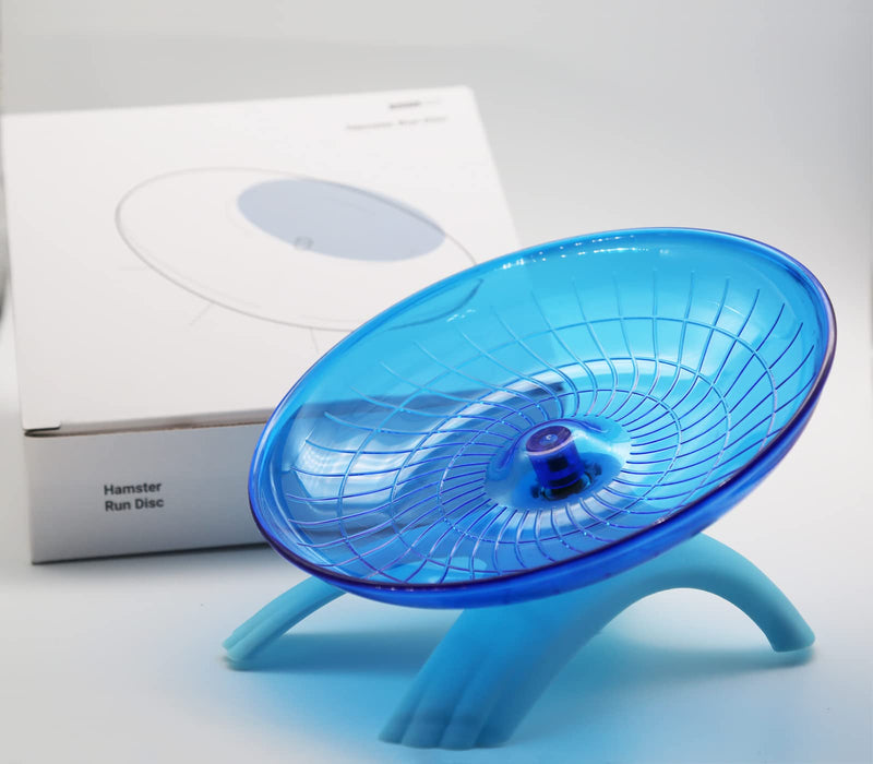 Wenriko Hamster Wheel, Hamster Flying Saucer Wheel, Hamster Exercise Wheel, Silent, Perfect Size, Super Quiet, Easy to Clean, for Dwarf Hamster, Syrian Hamster, Hermit Crab and Small Animal Blue - BeesActive Australia