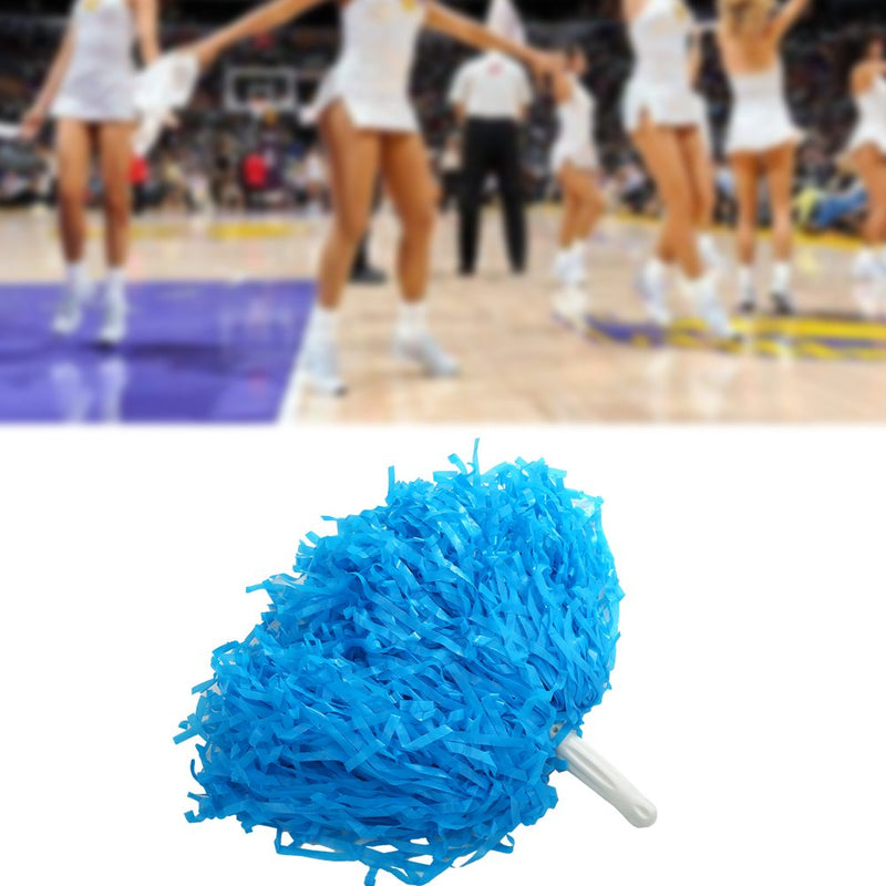 [AUSTRALIA] - Aosiyp 2pcs/Pack Children Cheerleading Poms, Pompoms for Squad Cheer Sports Competition Party Dance Useful Accessories,8 Colors Optional Blue 