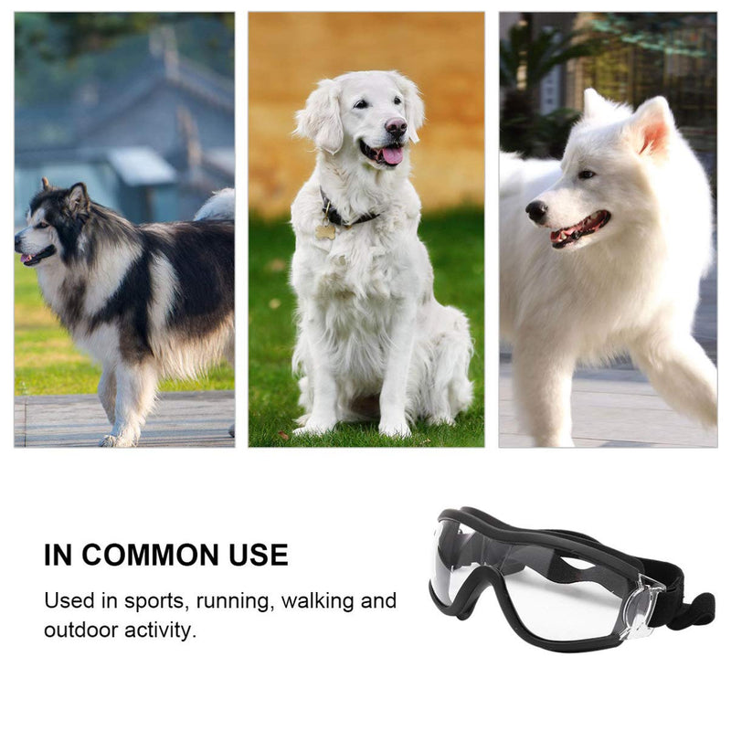 ULTECHNOVO Pet Goggles Eye Protective Glasses Anti-UV,Windproof,Waterproof Eye Goggles for Medium-Sized or Large Dog (Transparent) - BeesActive Australia