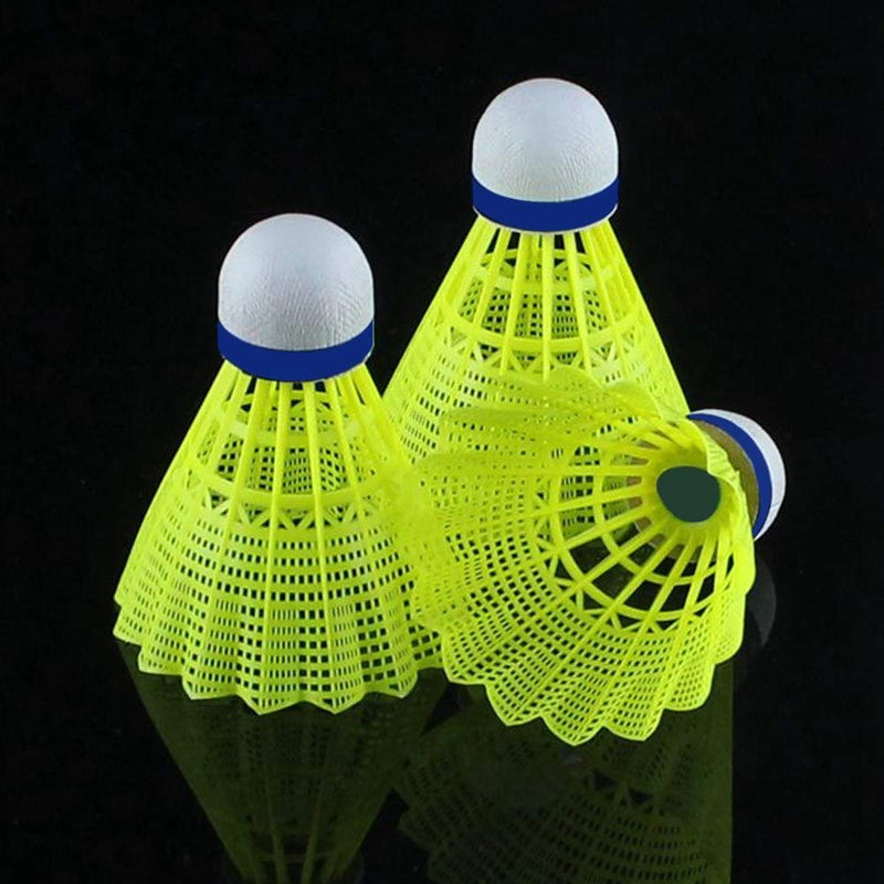 Alomejor Shuttlecocks 6pcs Professional Badminton Ball Yellow Nylon Shuttlecocks Indoor Outdoor Sports Practice Training Badminton - BeesActive Australia