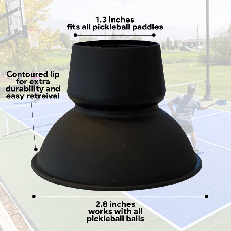 Pickleball Retriever: Pickleball Accessory for Picking Up Pickleballs, Attaches to Pickleball Paddle, Fits All Pickleball Paddles, Black - BeesActive Australia