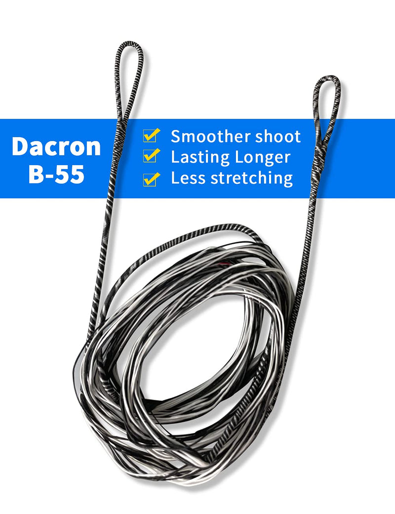 longbowmaker B-55 Dacron Bow String Replacement 44-68 in Replacement Bowstring for Traditional and Recurve Bow AMO 62"(actual 58") 12 Strands( up to 40 lbs) - BeesActive Australia