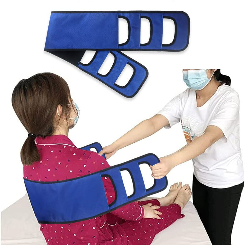 VOANZO Transfer Sling Non-Slip Transfer Belts Safety Patient Lift Board Mobility Aids Equipment for Elderly or Patient(Blue) - BeesActive Australia