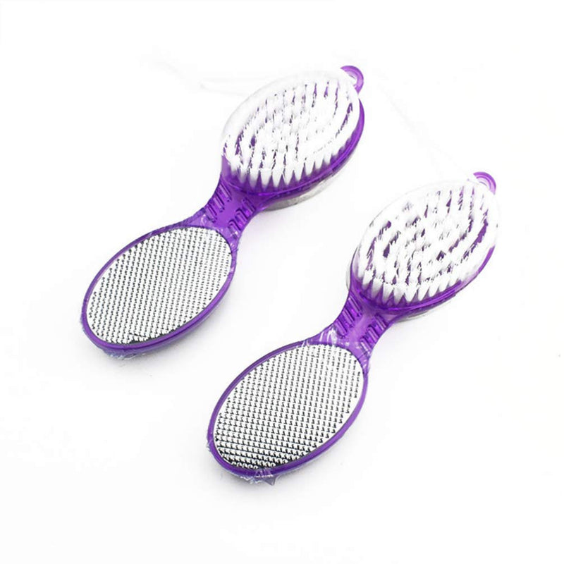 Milisten 4pcs Pedicure Paddle Kit Tool 4 in 1 Pumice Stone Exfoliator Feet Foot Hand Toe Nail Cleaning Brush File Emery Board Manicure Pedicure Foot Rasp Callus Corn Remover - BeesActive Australia