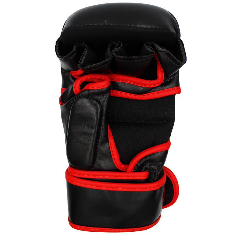 Rogue Tactics MMA Gloves for Men and Women, Protective Grappling Gloves for Sparring, Kickboxing, Boxing, and Martial Arts, Bag Gloves with Open Palms for Training, Black and Red Gloves S/M - BeesActive Australia