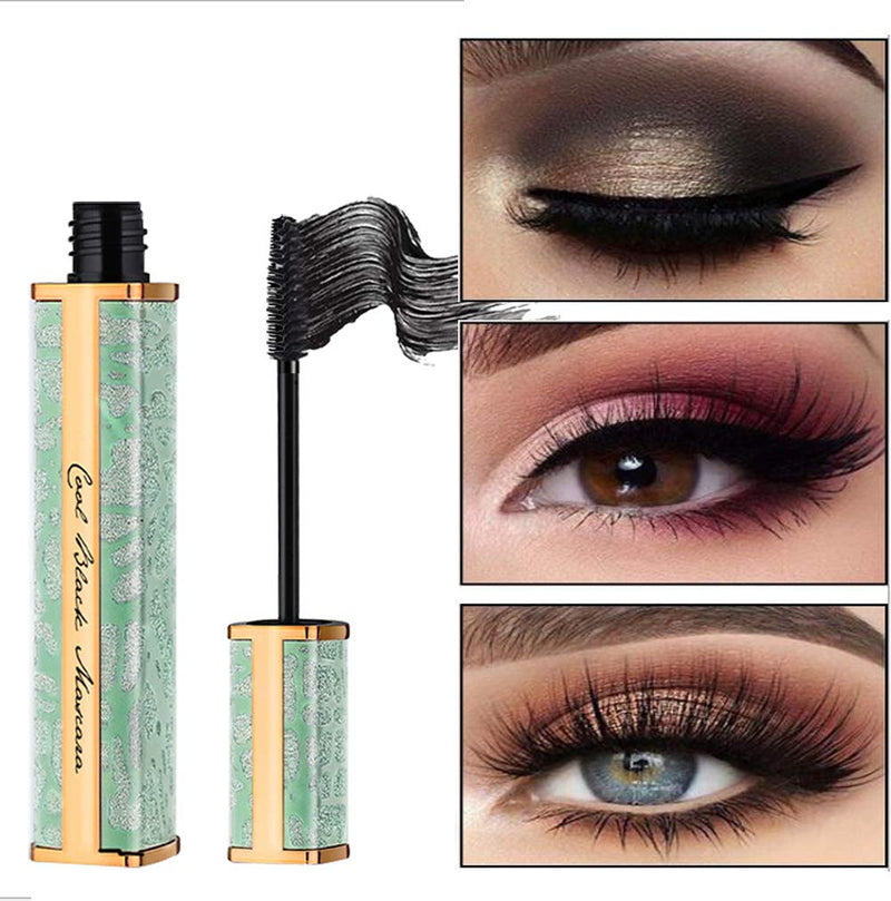 Aaiffey 4D Mascara,Fiber Lash Mascara Waterproof Mascara Lengthening Mascara and Natural Thickening for Long Lasting Eye Makeup (E017) Black - BeesActive Australia