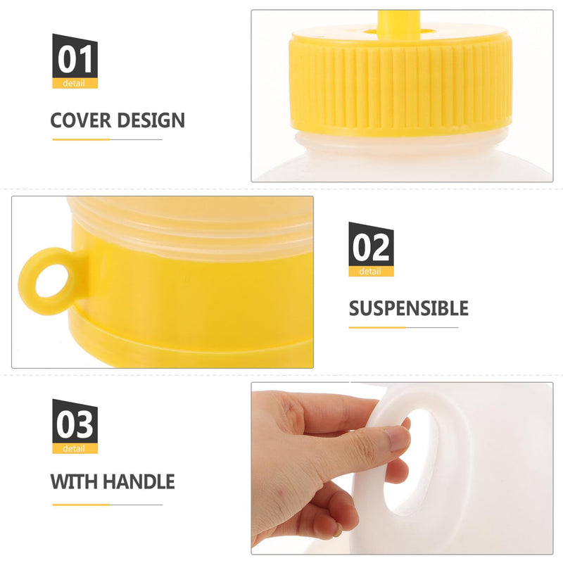Healifty Mens Urinal Pee Bottle Portable Emergency Toilet with Tube for Elderly Hospital Home Camping Car Travel 1700ML - BeesActive Australia
