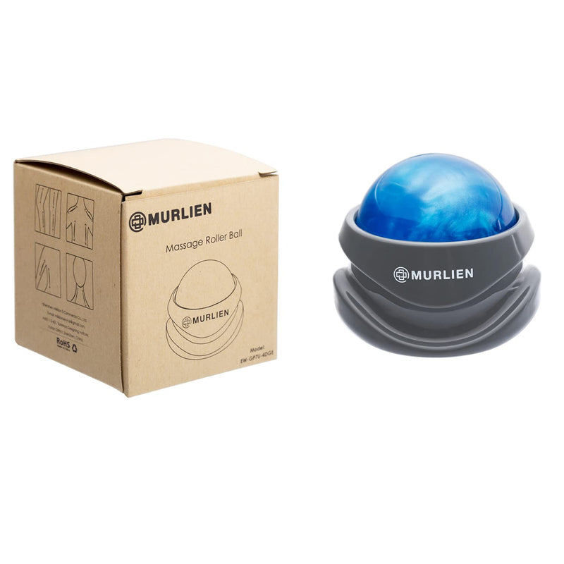 MURLIEN Massage Roller Ball, Tight and Sore Muscles Relief, Manual Massager, Alleviating Shoulder, Arms, Back, Legs, Calves or Muscle Tension - Blue - BeesActive Australia