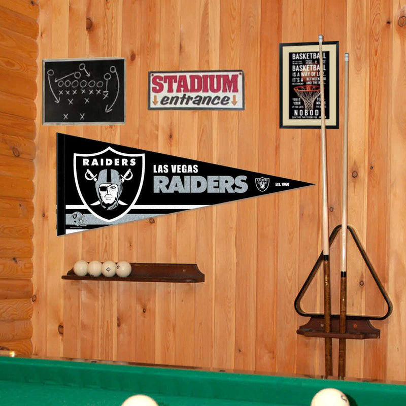 WinCraft Las Vegas Raiders Pennant Banner Flag - BeesActive Australia