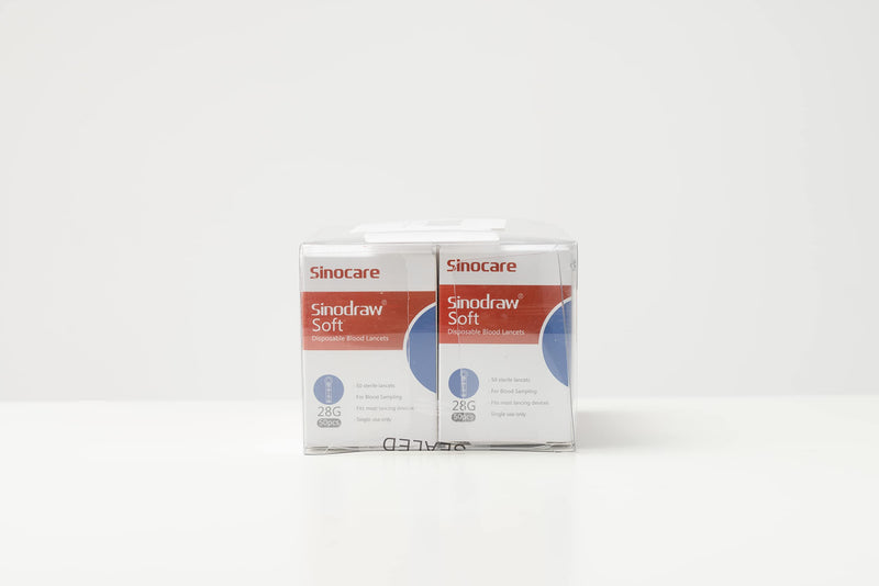 Sinocare 100pcs Blood Glucose Test Strips & 100pcs Lans. for Safe AQ Smart and Safe AQ Voice (Safe AQ Strips- 100) - BeesActive Australia