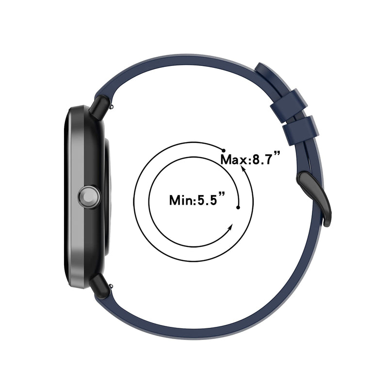 Watch Strap Compatible with OUTUVAS Smart Watch Bands,Flexible Silicone Wristbands Quick Release Replacement Adjustable Bands for OUTUVAS Smartwatch Accessories for Women Men,Durable and Sturdy 6PACKS - BeesActive Australia